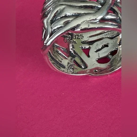 VINTAGE Retired Silpada "Mermaid Ring" R1542_Size 11_.925 Sterling w/Coin Pearl - Picture 5 of 7